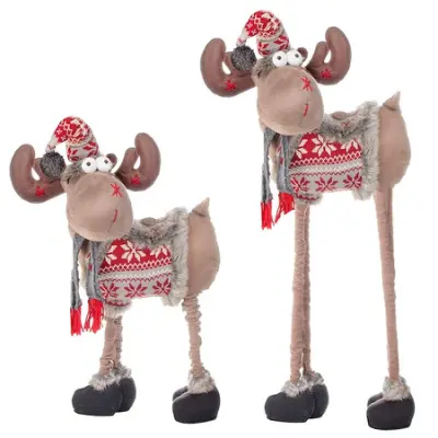Okrasni božični jelenčki za praznike.