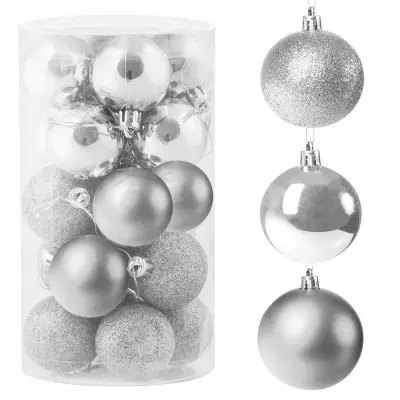 BOŽIČNE KROGLICE ZA JELKO SET 4cm 20kom