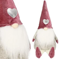 40 cm božični skrzat, sedeči palček z bingljajočimi nogami.