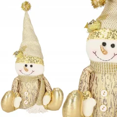 SNEŽAKI Z ZVONČKI BOŽIČNA FIGURICA DEKORACIJA
