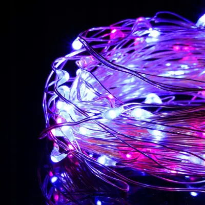 Božične lučke 20 LED lučk na baterije, toplo bele in hladno bele