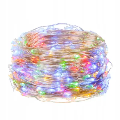 Božične lučke 100 LED lučk na baterije, večbarvne