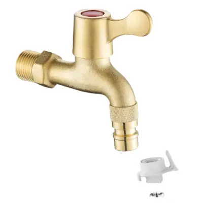 Medeninasta avtomatska pipa za pralni stroj 1/2" dovod   Model 1