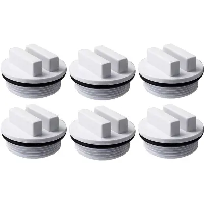 6 paketov prezimnih čepov za bazen – beli zamrzovalni čepi