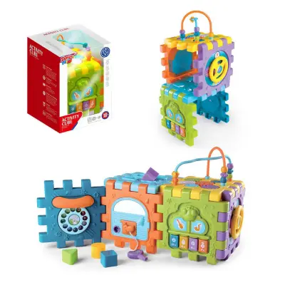 Kocka, didaktična igrača za dojenčke, na baterije