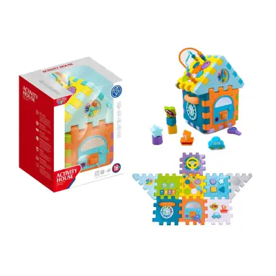 Didaktična kocka - hiša baterijska