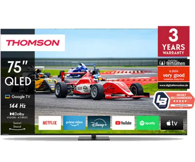 Televizor THOMSON 75QG7C14 190 cm (75"), QLED PRO, 144Hz, HDR10, Google TV