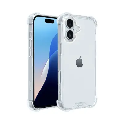 Silikonski ovitek ANTISHOCK za iPhone 16 Plus - prozoren