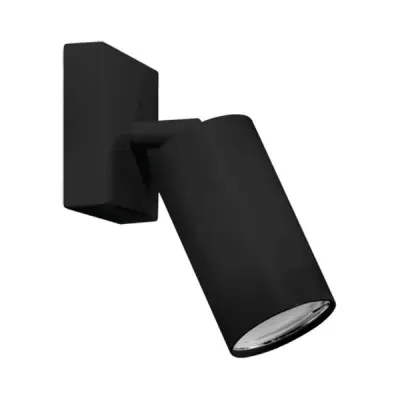 Zidna lampa MANAM GU10 1D crna svjetiljka