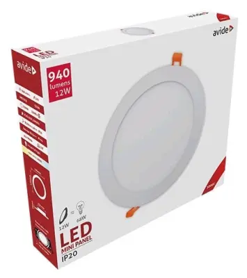 281192 Vgradna stropna svetilka LED Okrogla 12W WW 940 lm