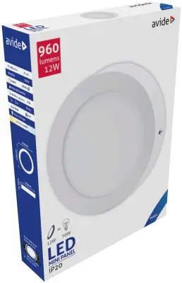 281901 Svetilka stropna LED 12W 6400K 960lm fi170mm