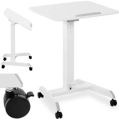 Nastavljivo stojalo za prenosni računalnik miza na kolesih 60 x 52 cm 760 - 1130 mm