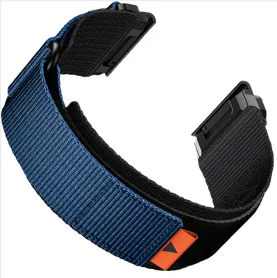 Najlonski pašček za uro za Garmin Fenix 8/7X Pro/5X 6X Blue 22 mm