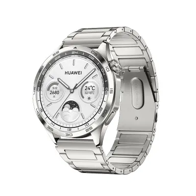 Srebrn pašček za uro za Huawei GT2/3/4/5, Samsung, Garmin, Casio