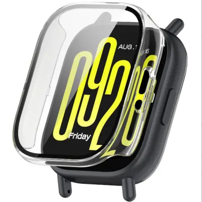 Redmi Watch 5 Active Case z zaščito zaslona iz kaljenega stekla Transparent