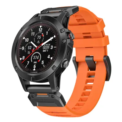 22 mm pašček za uro za Garmin Fenix 3/5/5X/6X/7X Orange