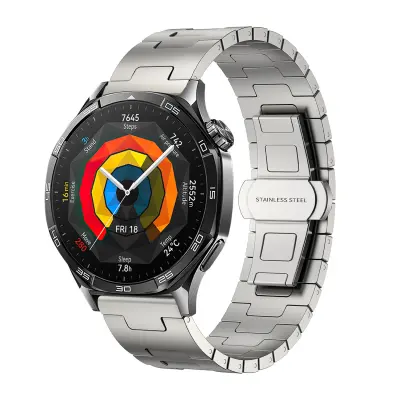 Pašček za uro iz titana za 22 mm pametno uro Titanium  Zaponka v obliki metulja (izboljšana zaščita DLC)