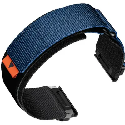 Najlonski pašček za uro za Garmin Fenix 8/7X Pro/5X 6X Blue 26 mm