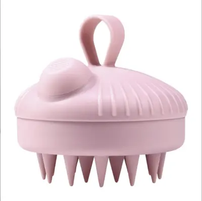 Ščetka za šampon za masažo lasišča Pink