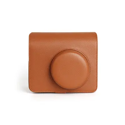 Vintage torba za fotoaparat iz PU usnja za Wide 400 Brown