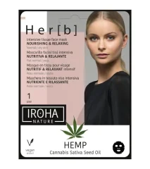 Iroha Nature Cannabis Tissue Face Mask Nourish - Relaxing 1 U