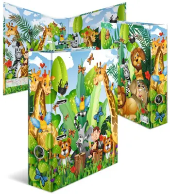Mapa z motivi vrtca HERMA, jungle, DIN A4