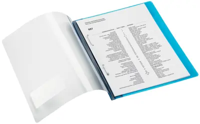 Ekstra široka mapa DURABLE, A4+, PVC, modra