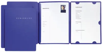 Aplikacijska mapa PAGNA, Select, DIN A4, iz kartona, modra