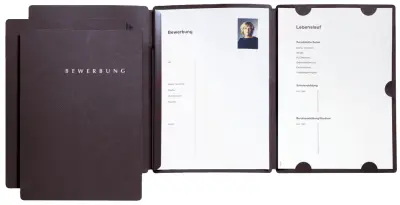 Aplikacijska mapa PAGNA, Select, DIN A4, iz kartona, črna