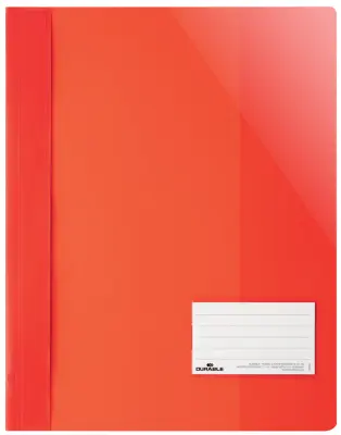 Ekstra široka mapa DURABLE, A4+, PVC, rdeča