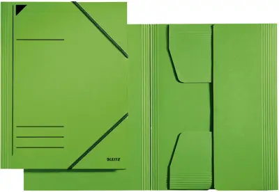 Kotna mapa LEITZ, DIN A4, karton 320 g/m2, zelena