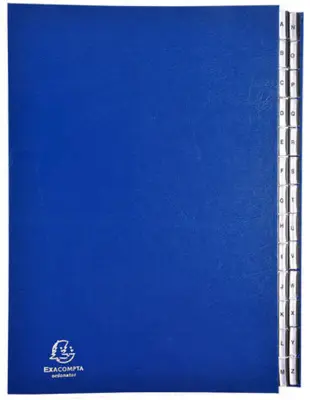 Organizator mapa EXACOMPTA, A4, A-Z, 26 predelkov, modra