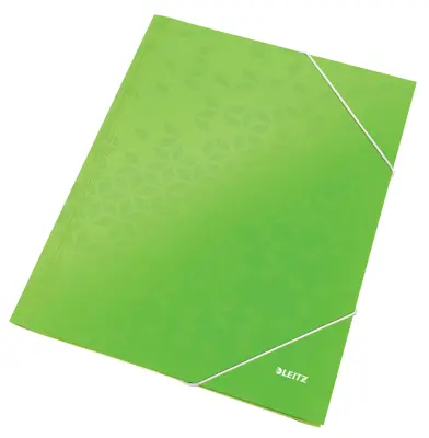 LEITZ kotna mapa WOW, DIN A4, karton, zelena