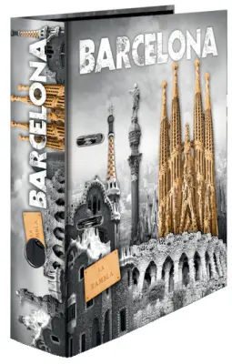 Mapa z motivi HERMA, Barcelona, ​​​​DIN A4, širina hrbta: 70 mm