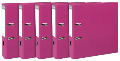 EXACOMPTA PP mapa premium, A4, 80 mm, malina, pak. 5 kom.