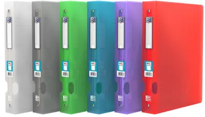 Oxford obročasti registrator HAWAI, DIN A4, trgalni mehanizem s 4 obročki, sortirano