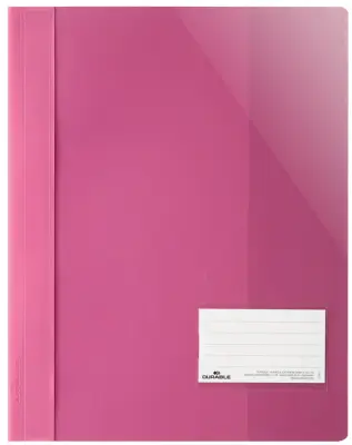 Ekstra široka mapa DURABLE, A4+, PVC, temno roza