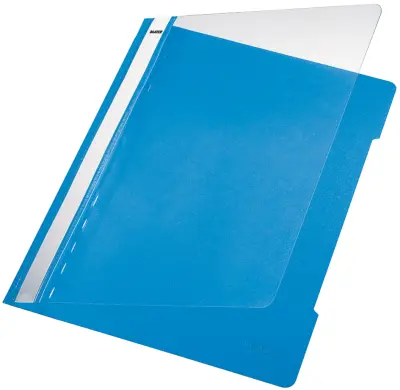 Standardna mapa LEITZ, DIN A4, PVC, svetlo modra