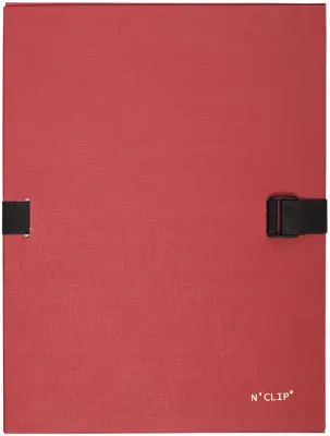EXACOMPTA mapa za dokumente N, CLIP, DIN A4, rdeča