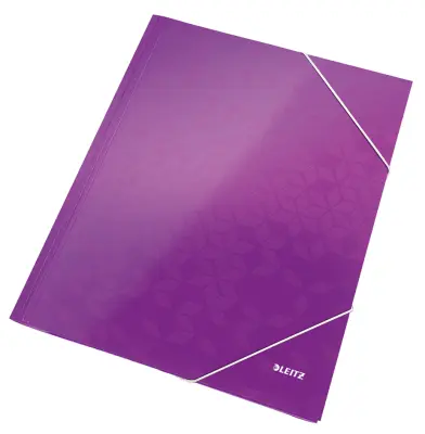 LEITZ kotna mapa WOW, DIN A4, karton, vijolična
