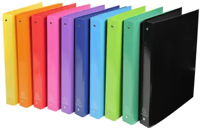 EXACOMPTA Iderama obročast registrator, 4 obročni mehanizem, A4, roza