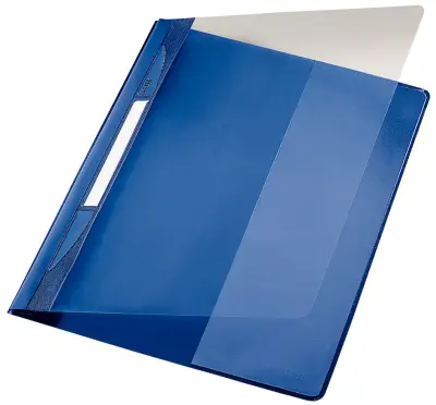 LEITZ mapa Exquisit, DIN A4 dodatna širina, PVC, modra