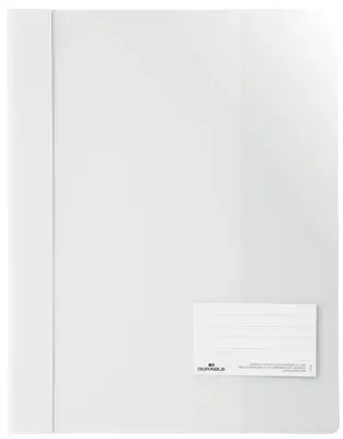 Ekstra široka mapa DURABLE, A4+, PVC, bela