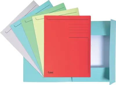 Aktovka EXACOMPTA, DIN A4, karton, rdeča