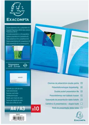 Predstavitvena mapa EXACOMPTA, iz PP, DIN A4, kristalno čista