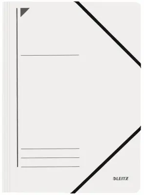 Kotna mapa LEITZ, DIN A4, karton 450 g/m2, bela