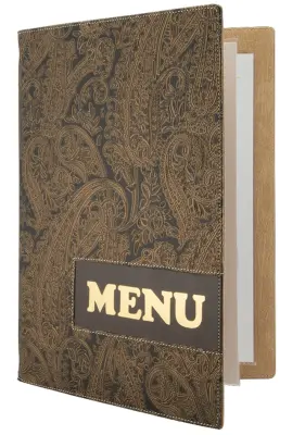 Securit menijska mapa DESIGN PAISLEY, DIN A4