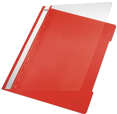 Standardna mapa LEITZ, DIN A4, PVC, svetlo rdeča
