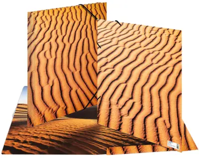 Kotna mapa HERMA, narava, DIN A3, karton, pesek