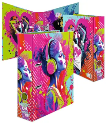 Mapa z motivi HERMA, Music Girl, DIN A4, 70 mm